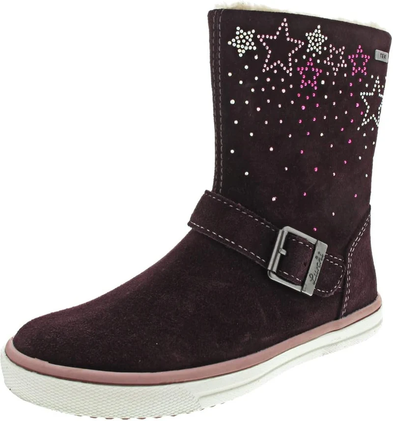 Lurchi Jungen Mädchen Solea-tex Halblange Stiefel, Charcoal, 29 EU 29 EU Burgundy, 29 EU Burgundy