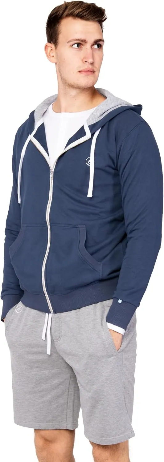 Herren Hoody | Faire Löhne | Purified Cotton Blend | div. Farben L Blau, L Blau