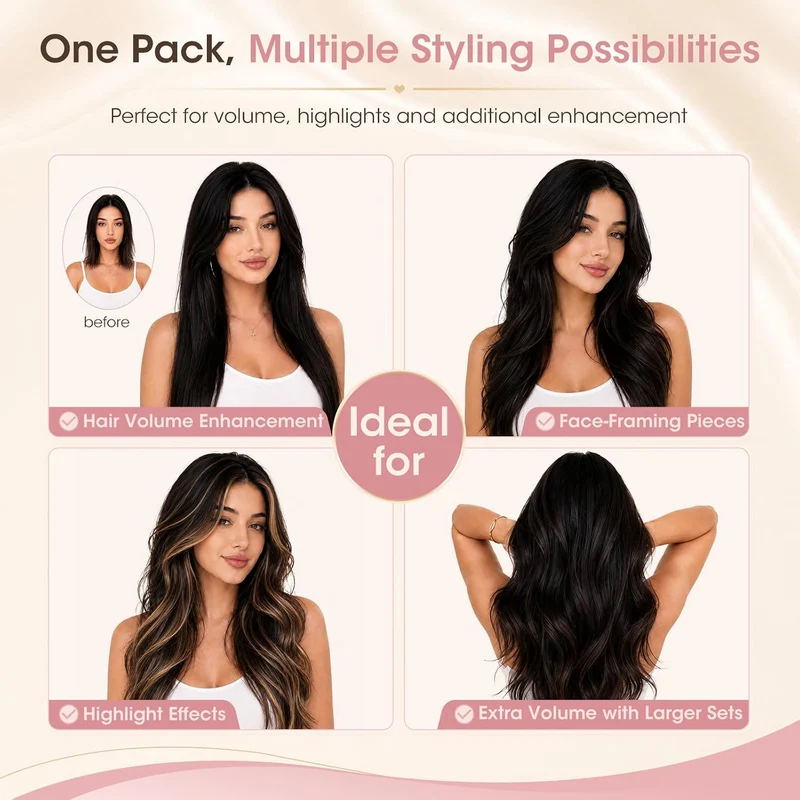 Silk-co Tape in Extensions Echthaar 20stk, Tape Extensions Echthaar, Remy Haarextensions Tape in Haa