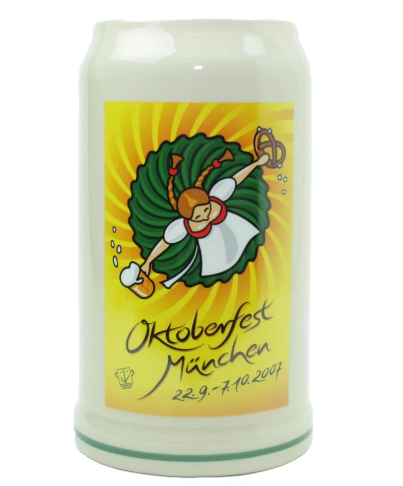 Steinfixx® - Original Oktoberfestkrug 2007 I Jahrgangskrug I Jahreskrug I Wiesnkrug I Sammlerkrug I