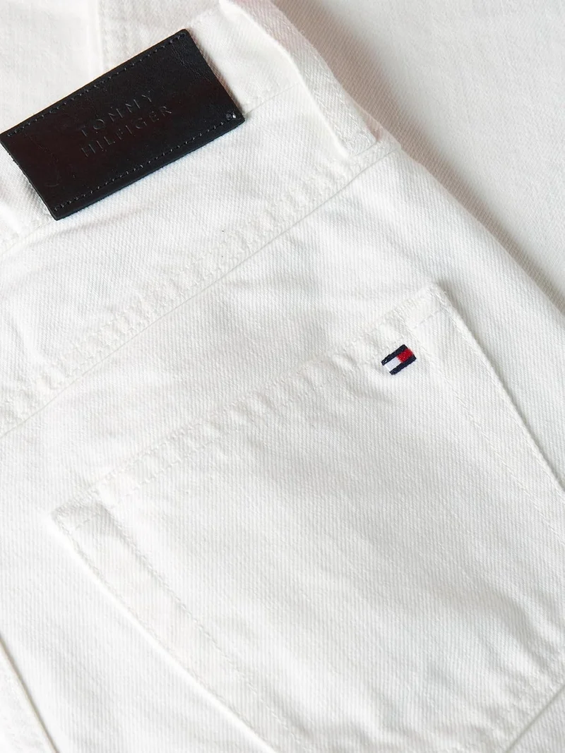 Tommy Hilfiger Damen Jeans Classic Straight Fit 30W / 30L Weiss (Ecru), 30W / 30L Weiss (Ecru)