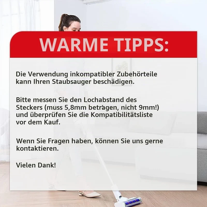 YanBan Elektrische Rollbürste, kompatibel mit Xiaomi Dreame V8 V9 V9B V10 V11 G9 G10 K10 1C Staubsau