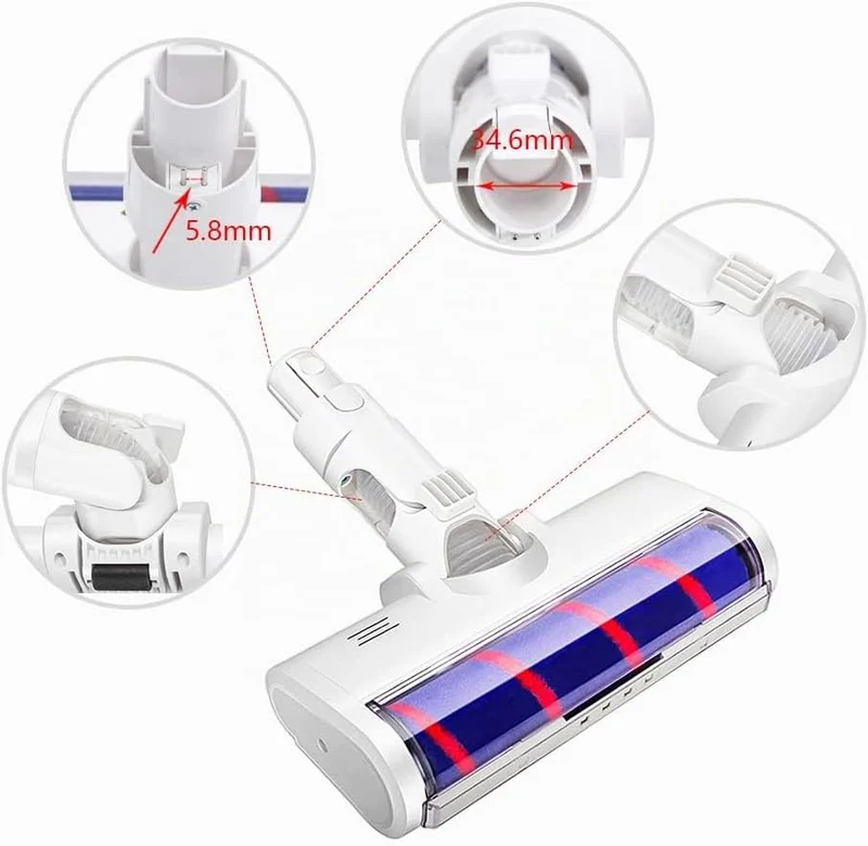 YanBan Elektrische Rollbürste, kompatibel mit Xiaomi Dreame V8 V9 V9B V10 V11 G9 G10 K10 1C Staubsau