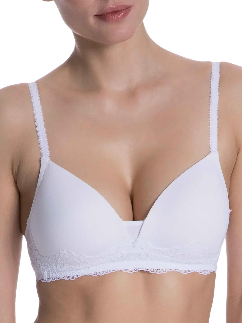 Nina von C. Romance Bügelloser Soft-BH Damen 90B Weiss, 90B Weiss