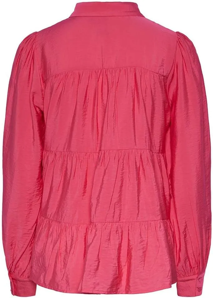 YAS Damen Yaspala Ls Shirt S. Noos Bluse M Raspberry Sorbet, M Raspberry Sorbet