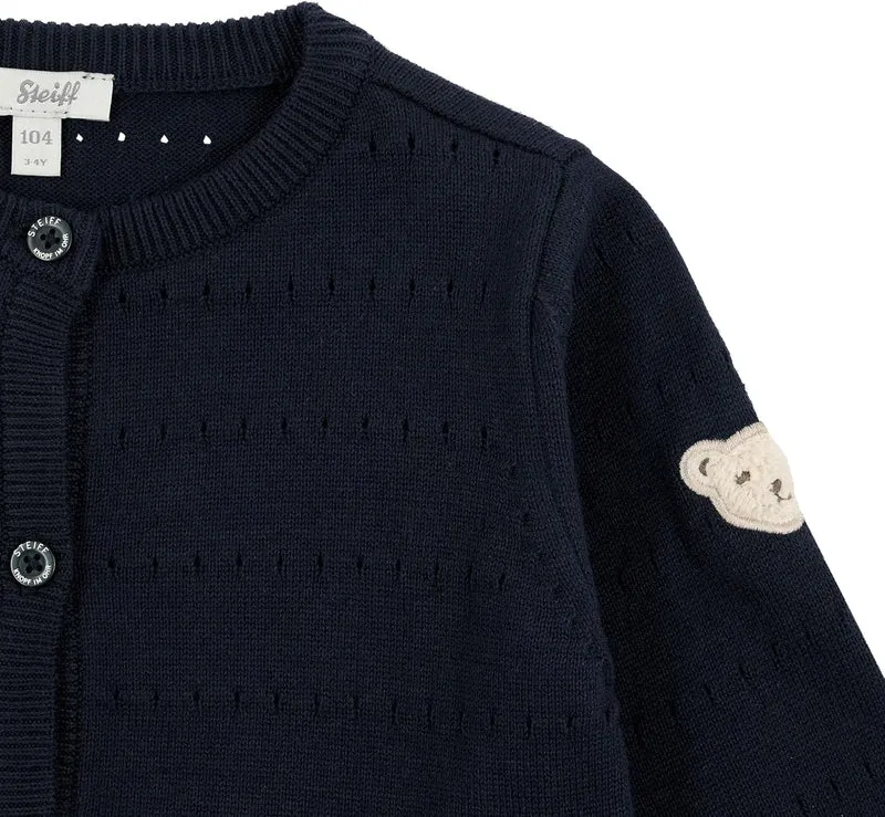 Steiff Mädchen Strickjacke Strickjacke (1er Pack) 98 Steiff Navy, 98 Steiff Navy