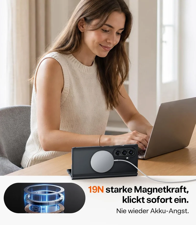 TORRAS Guardian-Mag für Samsung Galaxy Z Fold 8 Ultra Hülle, Schwarz Samsung Galaxy Z Fold 8 Ultra S