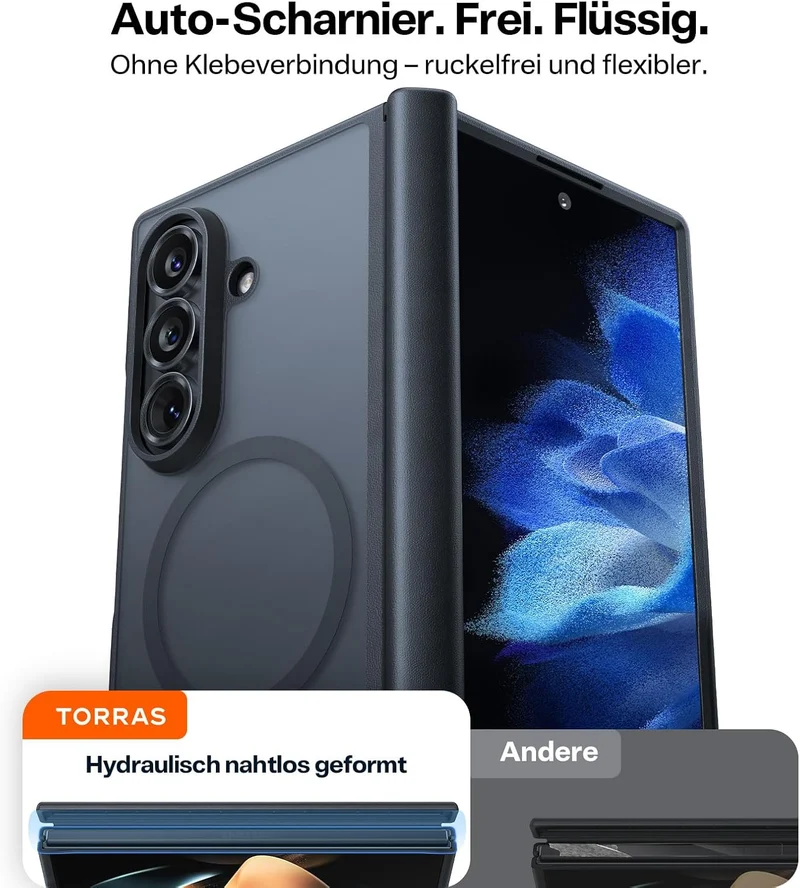 TORRAS Guardian-Mag für Samsung Galaxy Z Fold 8 Ultra Hülle, Schwarz Samsung Galaxy Z Fold 8 Ultra S