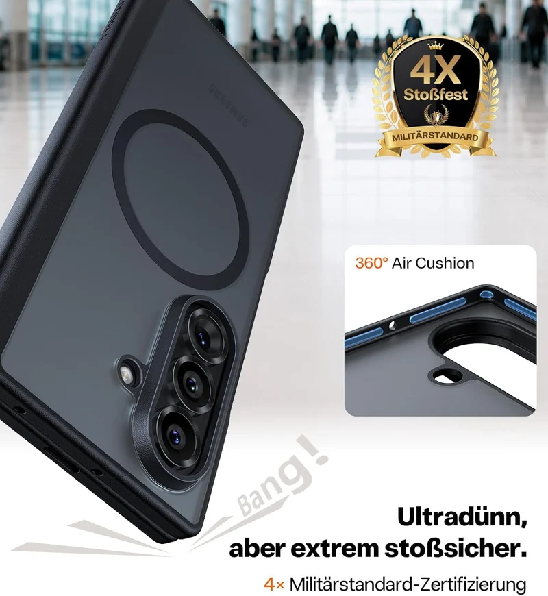 TORRAS Guardian-Mag für Samsung Galaxy Z Fold 8 Ultra Hülle, Schwarz Samsung Galaxy Z Fold 8 Ultra S