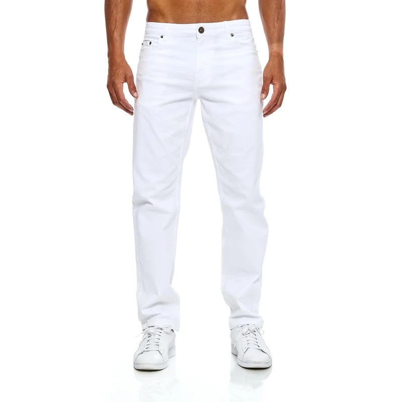 JEEL Herren-Jeans - Regular-Fit Straight-Cut 30W / 38L 08-weiss, 30W / 38L 08-weiss