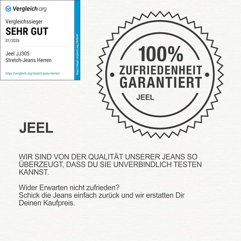 JEEL Herren-Jeans - Regular-Fit Straight-Cut 30W / 38L 08-weiss, 30W / 38L 08-weiss
