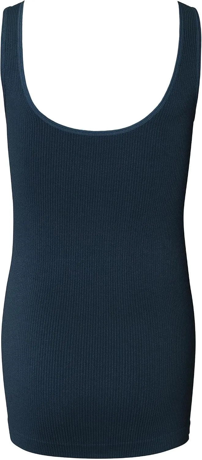 Noppies Damen Sama Seamless Rib Tanktop Trägershirt/Cami Shirt M-L Night - N146, M-L Night - N146