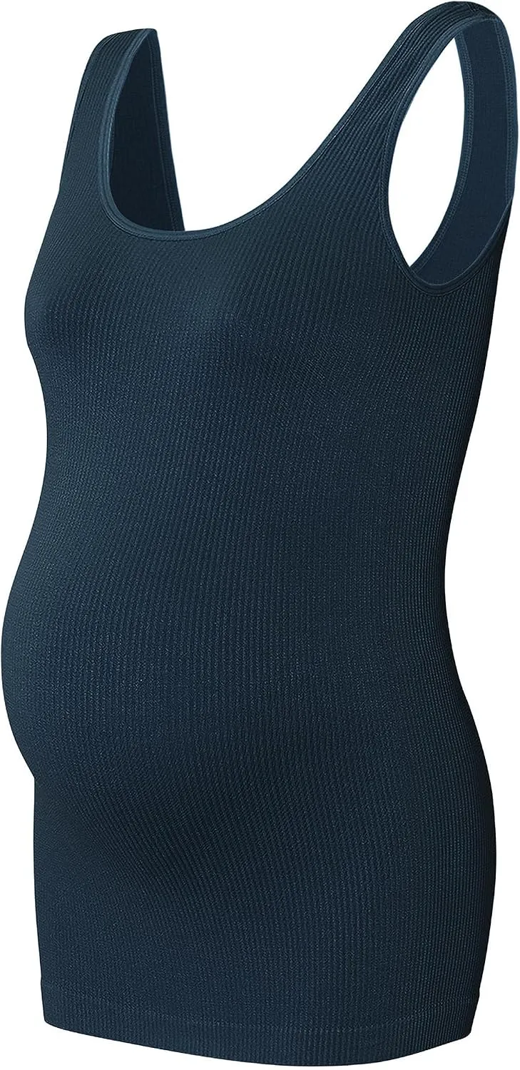 Noppies Damen Sama Seamless Rib Tanktop Trägershirt/Cami Shirt M-L Night - N146, M-L Night - N146