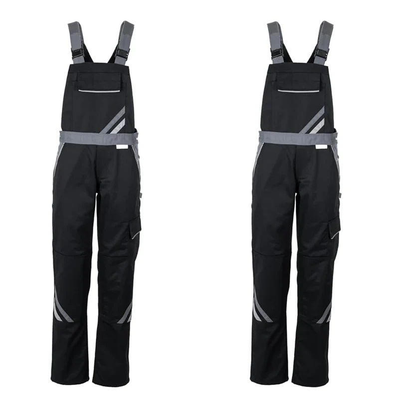 Planam Highline Damen Latzhose, viele Farben, alle Grössen 38 (Packung mit 2) Siyah, arduvaz taşı, ç