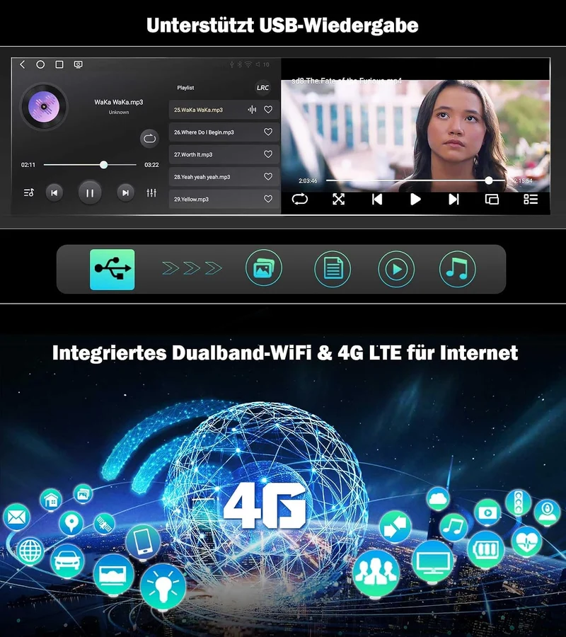Erisin Qualcomm Android 16 4GB+64GB 8-Kern Autoradio Bluetooth GPS Navi für Mercedes Benz E Klasse W