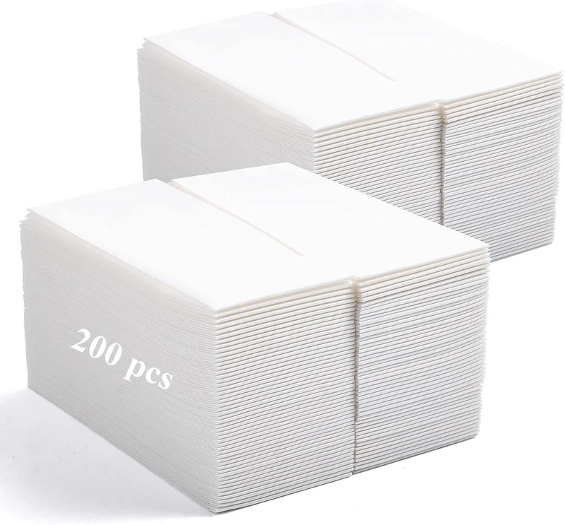 LEKOCH 100 PCS Einweg Servietten Weiss, Air Laid Stoffähnlich Servietten Für Hochzeit Premium QUALIT