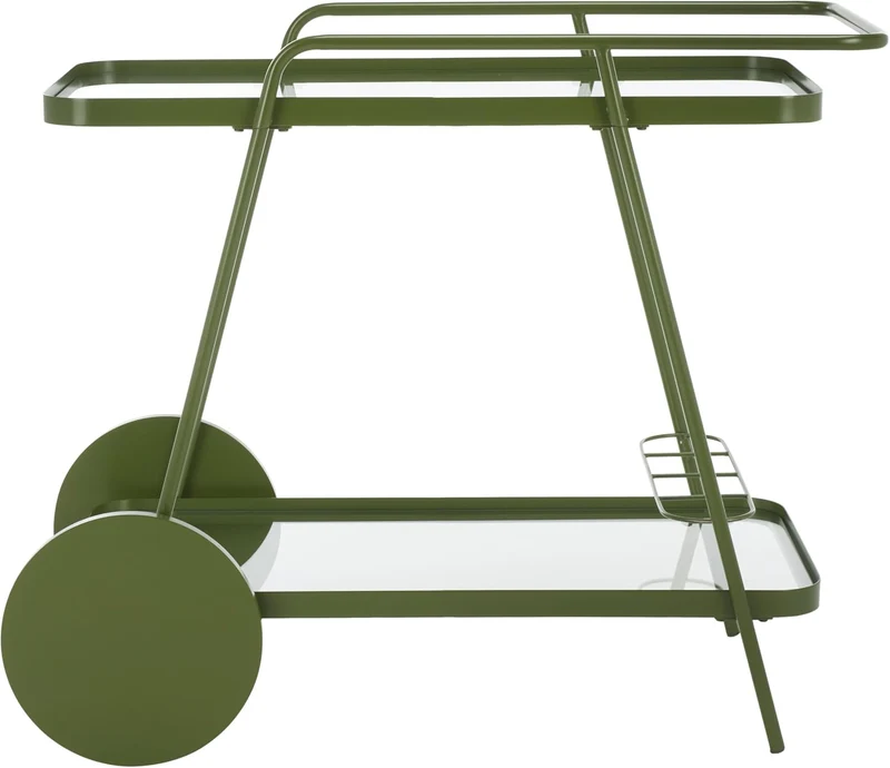 Safavieh Modern 2 Etagen Barwagen, Grün, 91 x 47 x 76