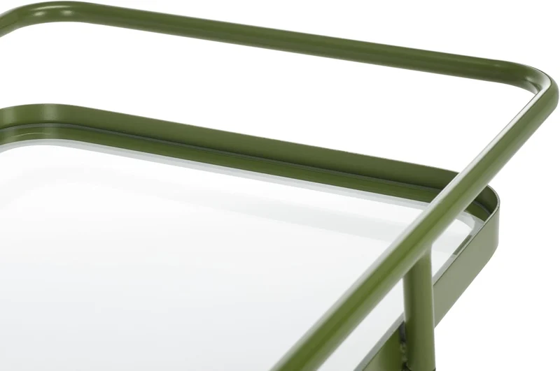 Safavieh Modern 2 Etagen Barwagen, Grün, 91 x 47 x 76