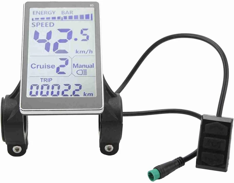 Alomejor Wasserdichtes LCD-Display f¨¹r Elektrofahrr?der, Ersatzpanel f¨¹r Scooter, 500C-kompatibel,