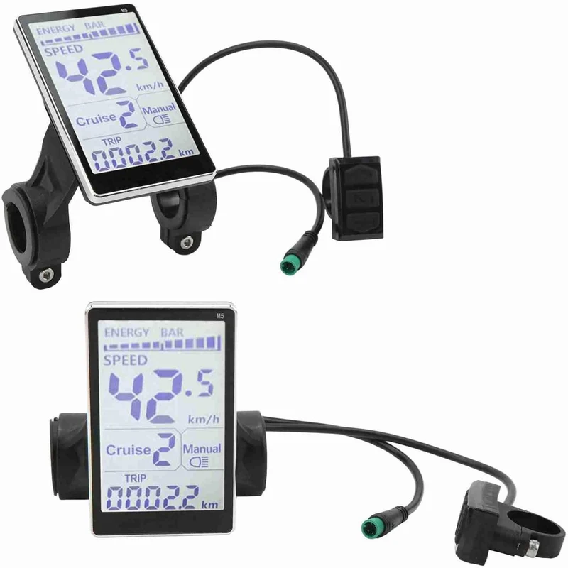 Alomejor Wasserdichtes LCD-Display f¨¹r Elektrofahrr?der, Ersatzpanel f¨¹r Scooter, 500C-kompatibel,