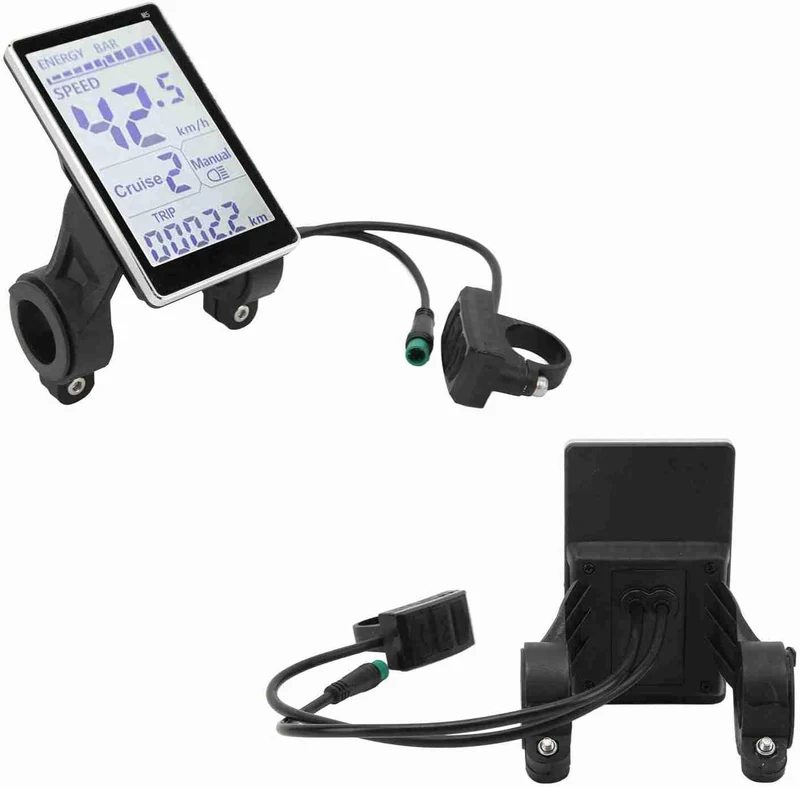 Alomejor Wasserdichtes LCD-Display f¨¹r Elektrofahrr?der, Ersatzpanel f¨¹r Scooter, 500C-kompatibel,
