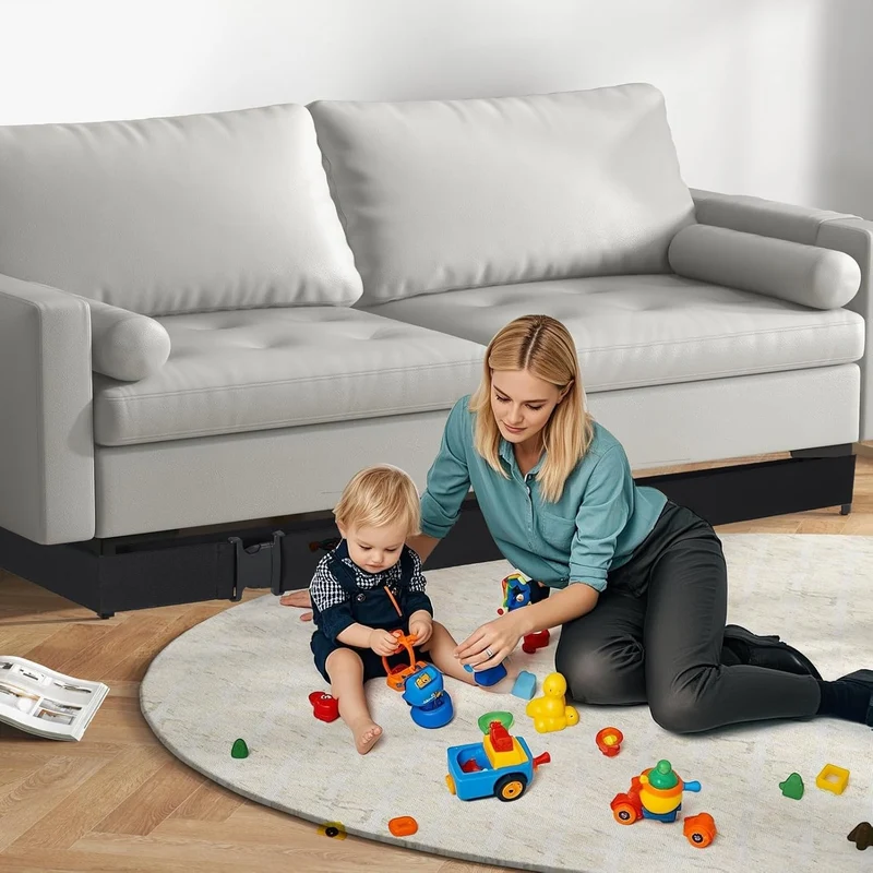 Uross Unter Sofa Blocker Spielzeug 500 cm, Unter Möbeln für Haustiere, Schutzvorrichtungen für unter