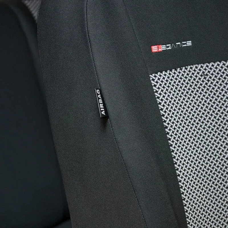 Mossa - Massgeschneiderte Sitzbezüge Auto kompatibel mit Volkswagen Transporter T6 Van (2015-2019) f