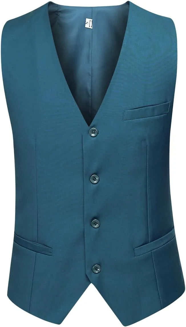 YOUTHUP Herren Anzug Slim Fit 3 Teilig Anzüge für Hochzeit Business Herrenanzug Sakko Anzughose West