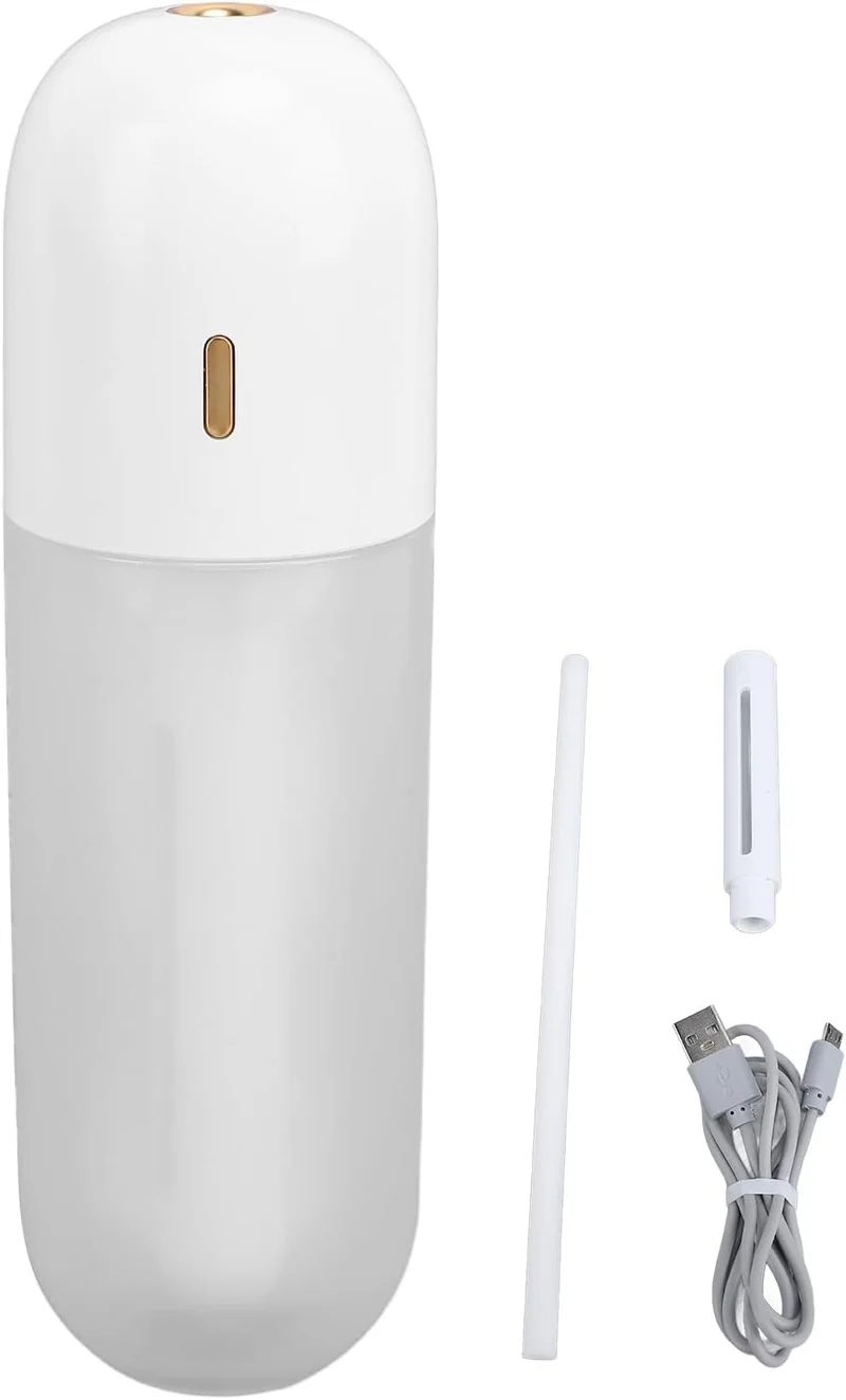Tragbarer Mini-Luftbefeuchter, USB-Luftbefeuchter mit Kühlem Nebel, Wiederaufladbarer Persönlicher L