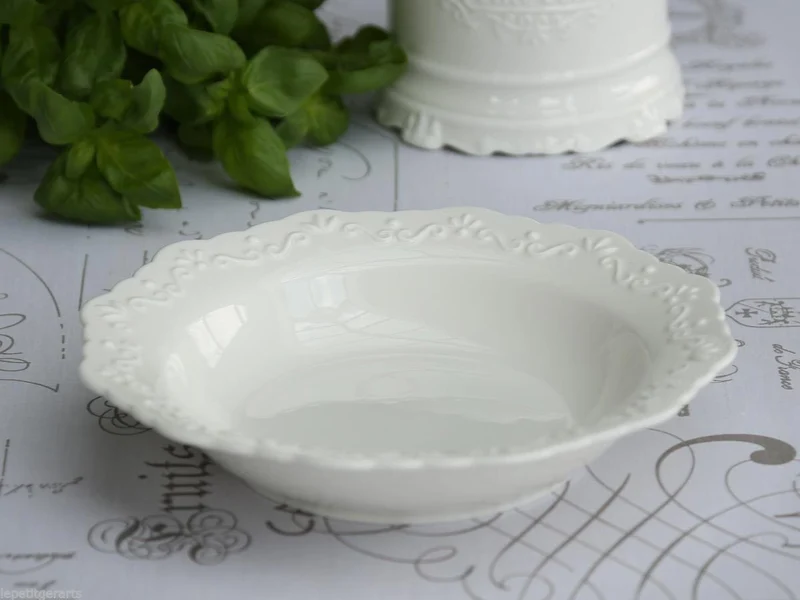 Chic Antique tiefer Teller Provence Suppenteller Porzellan Ø 21 cm