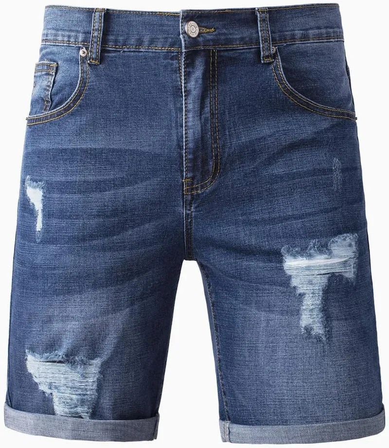 Jeans Shorts Kurze Herren Shorts Sommer Denim Western Casual B Blau S, B Blau S