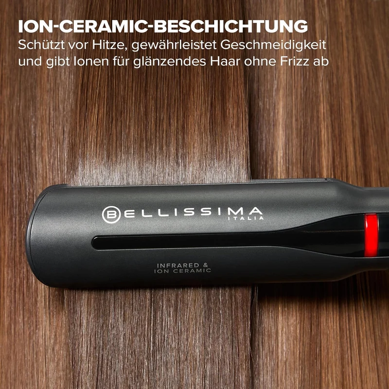 Bellissima Imetec Creativity Infrared, Glätteisen, haarglätter, Infrarot-Technologie, 4 Heizelemente