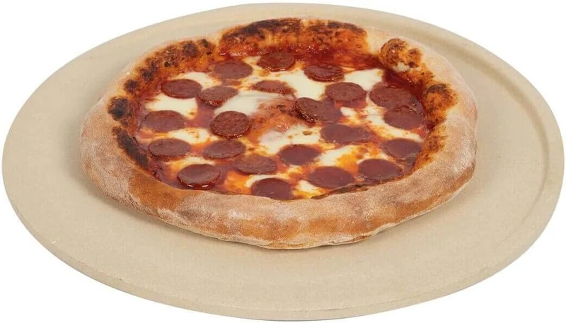 Boska Pizzastein Deluxe L/Für Backofen und Grill/Pizzen in Steinofenqualität/Schöner erhöhter Rand/C