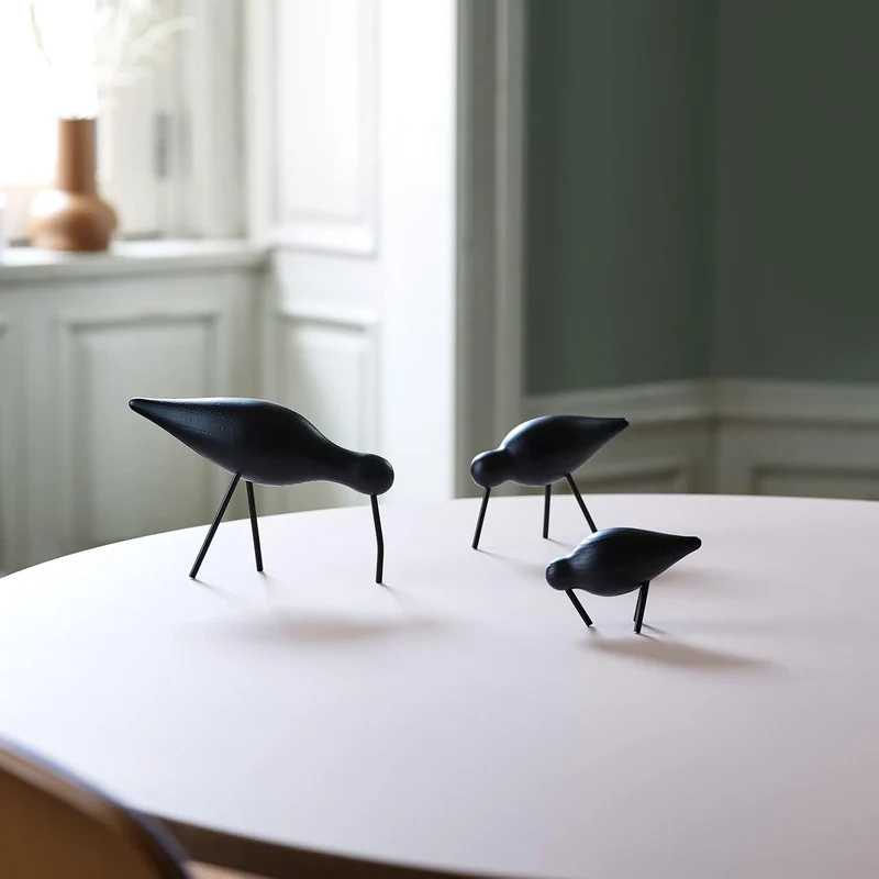 Normann Copenhagen 100167 Deko-Vogel, Holz, Weiss, 15 x 5.5 x 11 cm Weiss 15 x 5.5 x 11 cm, Weiss 15