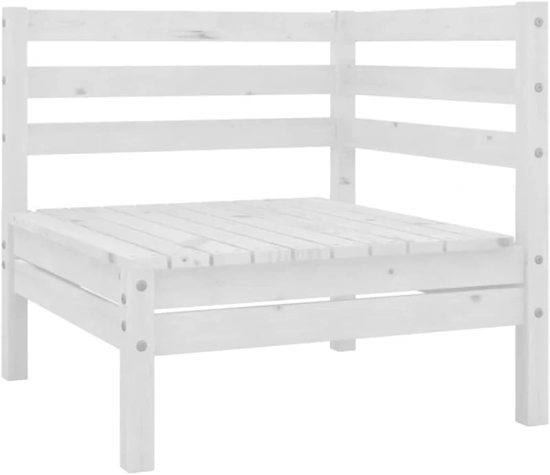 vidaXL Garten Ecksofas 2 STK., Modular Gartenmöbel, Sofa Lounge Sessel für Garten Terrasse Balkon, G