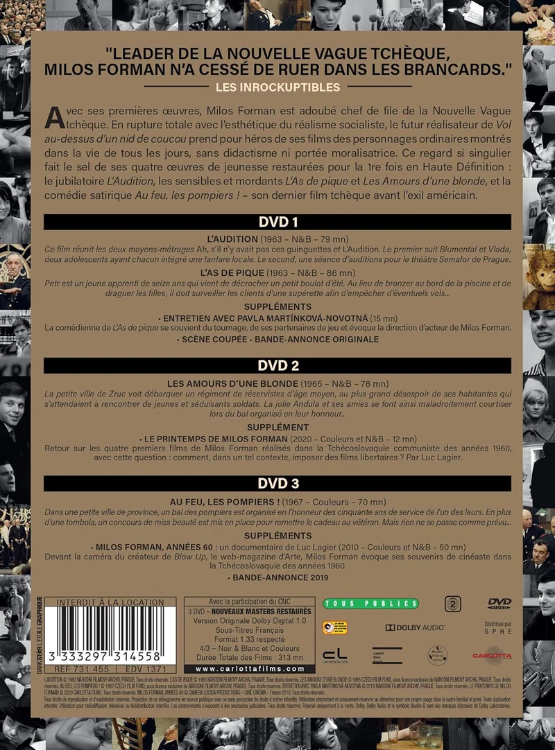 Coffret milos forman 4 oeuvres de jeunesse [FR Import], DVD