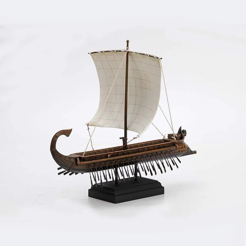 Veronese Design Statue, Motiv: griechische Kraken, Segeltriremes, 27,8 cm hoch, aus gegossenem Kunst