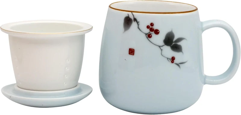 G-LIKE Porzellan Teetasse 3er Set Geschenkbox - Traditionelles Chinesisches Teegeschirr Persönliche
