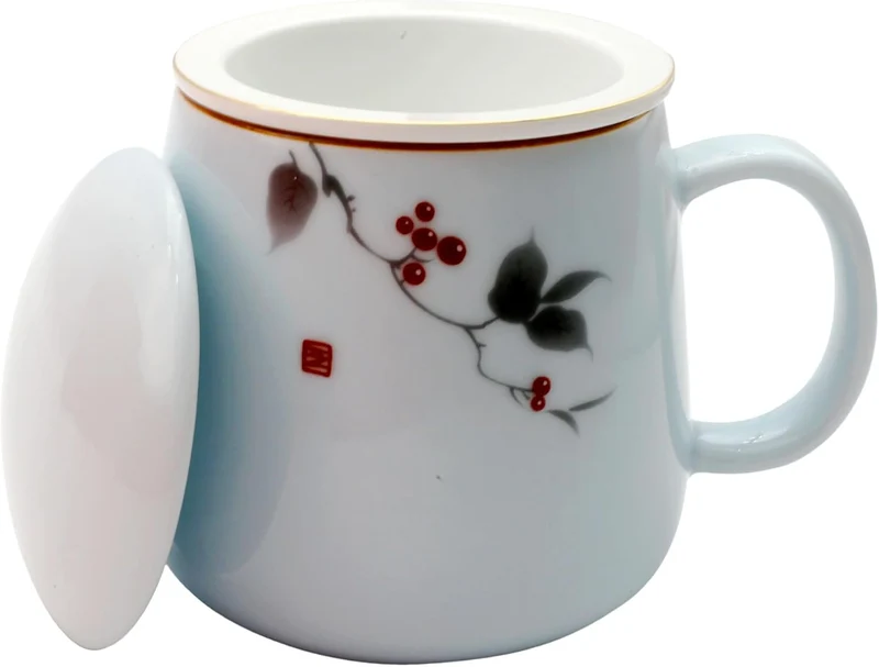 G-LIKE Porzellan Teetasse 3er Set Geschenkbox - Traditionelles Chinesisches Teegeschirr Persönliche