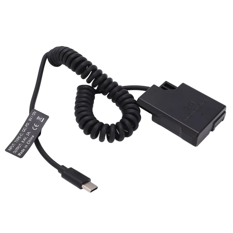 Goshyda EN‑EL14 Typ C Vollständig Dekodierter Dummy-Akku, DC-Koppler-Netzadapterbank, für Nikon D560