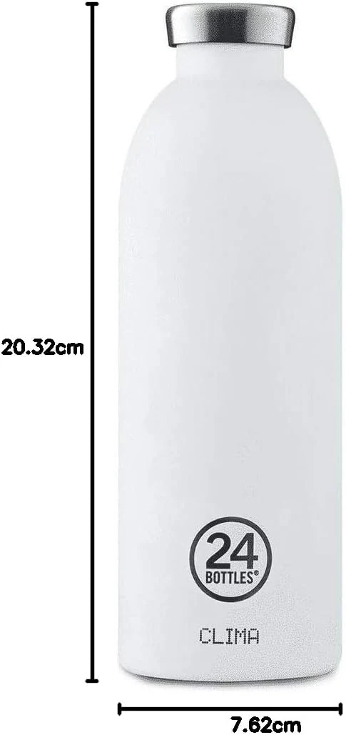 24Bottles Clima Trinkflasche 850 ml Tägliche Nutzung Schwarz, Weiss Edelstahl