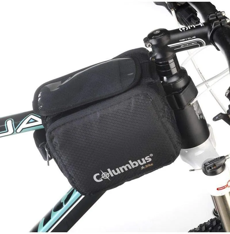 COLUMBUS Bike Frame Bag + Mobile Fahrradtasche für Erwachsene, Unisex, mehrfarbig (Mehrfarbig), Einh