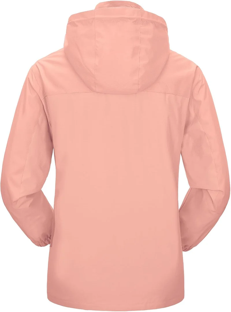 Damen Wanderjacke Outdoor Jacke Leichte Übergangsjacke Winddichte Jacke Wasserdicht Regenjacke Atmun