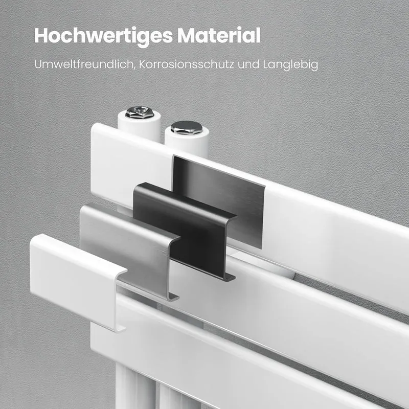 Heilmetz Badheizkörper Flach Design Heizkörper Handtuchtrockner für Badezimmer Handtuchheizkörper mi
