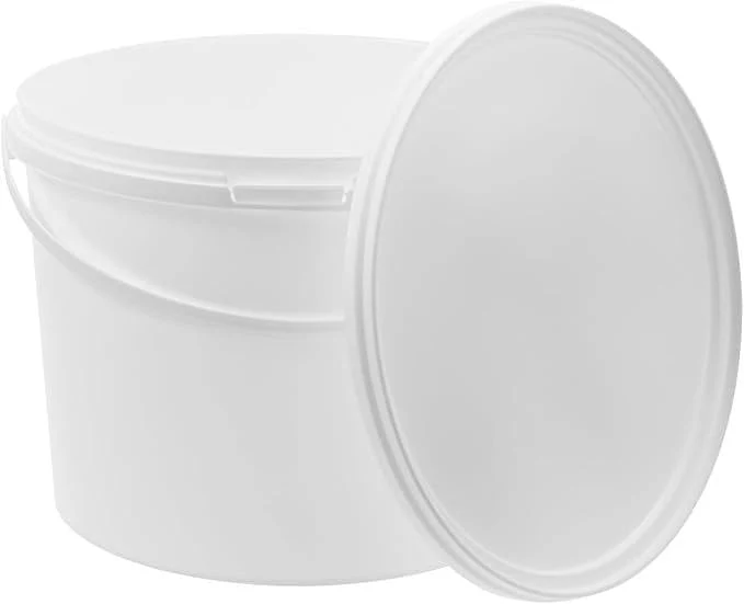 BenBow Eimer mit Deckel 10l Weiss 3X 10 Liter - lebensmittelecht, stabil, luftdicht, auslaufsicher,