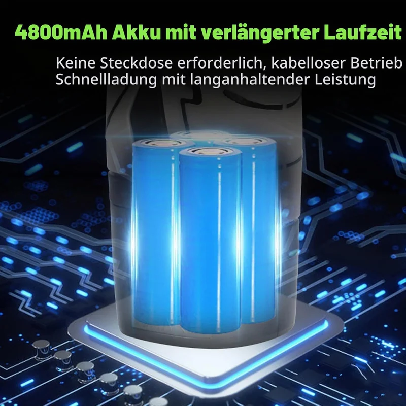 Weytoll Mini-Winkelschleifer, 15000 U/min, handgeführtes Schneidwerkzeug mit 4800-mAh-battery 5 Tren