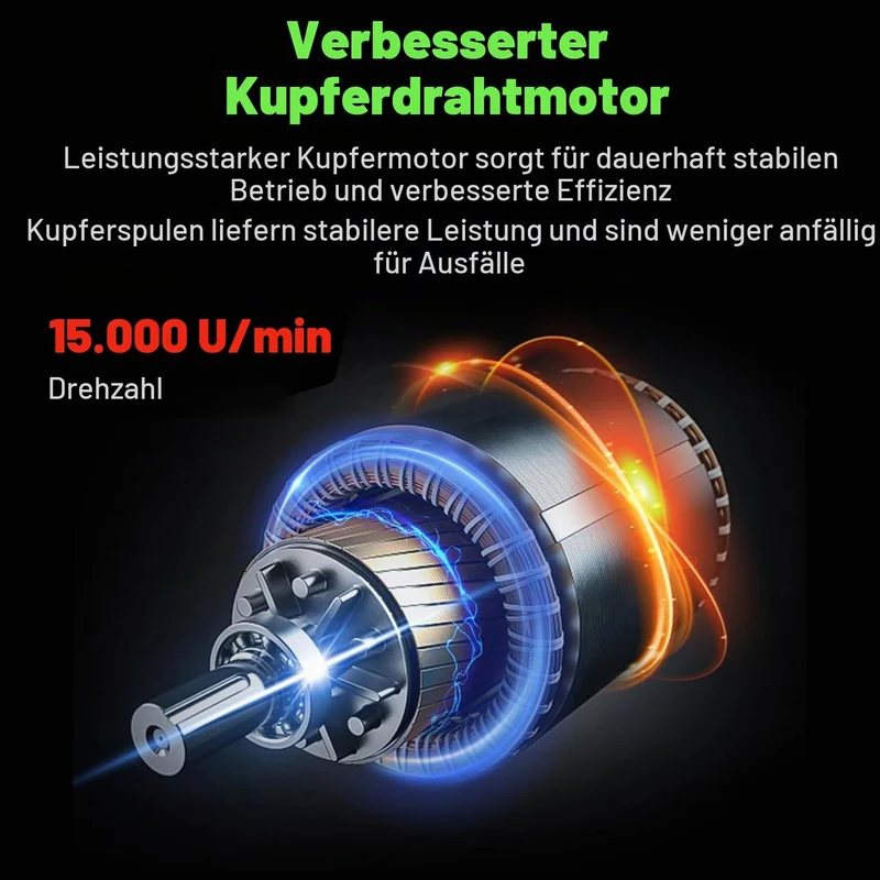 Weytoll Mini-Winkelschleifer, 15000 U/min, handgeführtes Schneidwerkzeug mit 4800-mAh-battery 5 Tren