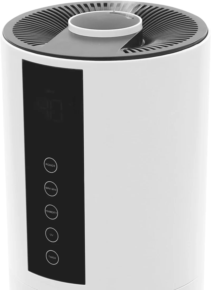 Luftbefeuchter mit 8 Liter Wassertank, 3 Stufen Einstellbare Nebelmenge, Weiss Nebelbefeuchter mit F