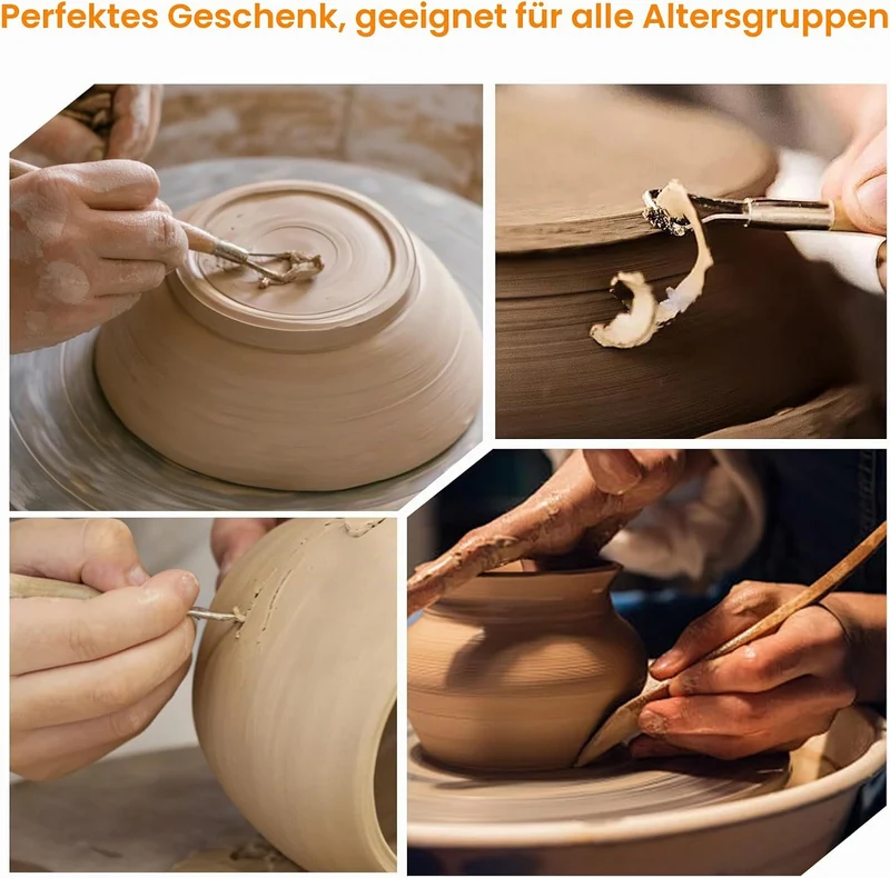 36 Stück Töpferwerkzeug Set Modellierwerkzeug Ton Werkzeug Töpferset Polymer Clay Tools Modelierwerk