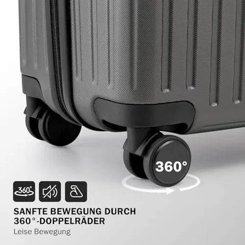COOLIFE Koffer Trolley-Koffer Hartschalen-Koffer Rollkoffer Reisekoffervon ABS-Material mit TSA-Schl